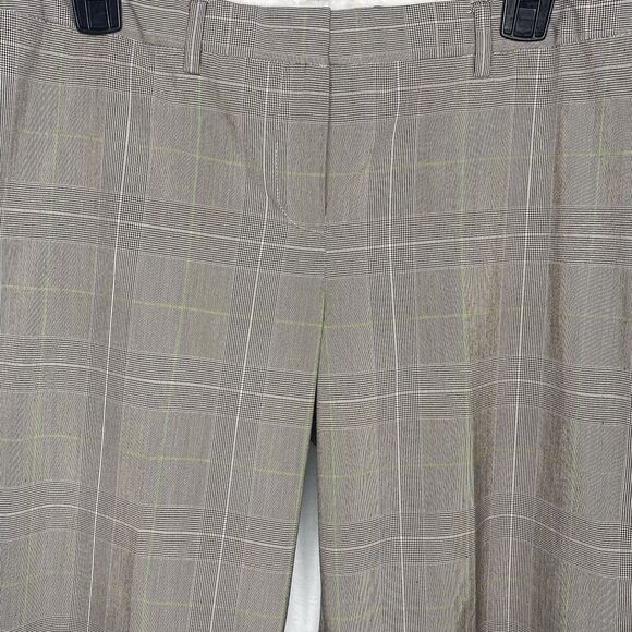 Vintage THE LIMITED Drew Fit Pants Low Rise Flare Stretch Plaid Womens 10 Brown - Picture 9 of 10